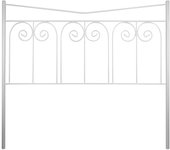 Cabecero de forja fuente, color blanco. cabezal para cama de 135 cm, cama matrimonio ( 140 x 120 )