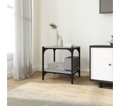 Mueble para tv | mueble de salón | mesa de tv contrachapada y acero gris sonoma 40x33x41 cm cfw36364