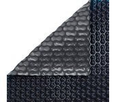 Cubierta solar térmica para piscina 500 micras geobubble energyguard negra 3x3 m con refuerzo en todo el contorno.