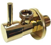 Latón dorado 1/2 x 1/2 válvula de manguera de agua grifo de corte palanca larga
