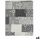 Mantel loneta antimanchas azulejo 140 x 180 cm gris (6 unidades)