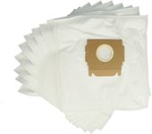 Vhbw 10x bolsa aspiradora compatible con moulinex cq 2.01 aspiradora - vellón micro, 29 cm x 20,5 cm, blanco