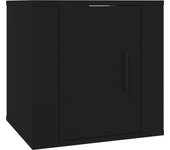 Mueble tv de pared negro 40x34,5x40 cm