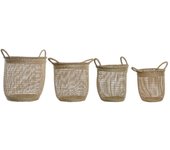 Juego de cestas dkd home decor (40 x 40 x 40 cm)