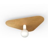 Lumicom | cloud lámpara de techo, 1xe27, max 42w, metal, tráfico blanco/oro, 50x42cm