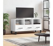Mueble de tv | mueble de salón | mesa de tv madera de ingeniería blanco 102x36x50 cm cfw64374