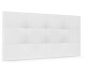 Dhome cabecero de tela aqualine capitoné 110x60cm camas 105 - blanco