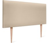 Dhome cabecero de polipiel liso 95x105cm con patas camas 90 - beige