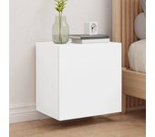 2 piezas muebles tv de pared | mueble de salón | mesa de tv madera ingeniería blanco 40,5x30x40cm cfw96713