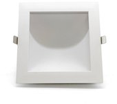 Downlight regulable cuadrado con led oculto 18w 4000k y corte 160 x 160 mm