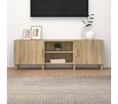 Mueble para tv | mueble de salón | mesa de tv madera contrachapada roble sonoma 150x30x50 cm cfw17835
