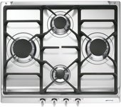 Smeg S60GHS Placa de Gas 4 Zonas 60cm Inox
