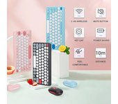 Combo de teclado y mouse inalámbricos 2.4G ergonómico compacto silencioso para computadora y computadora portátil