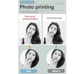 Mini Impresora Térmica de Etiquetas Impresora Térmica Portátil Sin Tinta BT Impresora de Teléfono Portátil Inalámbrica Impresora de Notas Adhesivas para Notas Compatible con iOS/Android Blanco
