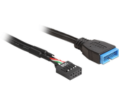adaptador usb 2.0 a usb 3.0 delock 61425 para placa base