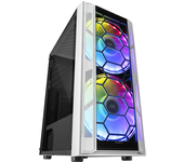 caja mars gaming  mc500w carcasa de ordenador 2 ventiladores frgb blanca rgb blanco