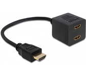 adaptador hdmi macho a hdmi x2 hembra delock 65226
