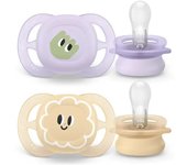 Philips Avent Ultra Start Chupete Silicona 0-2 Meses Niña 2 Ud