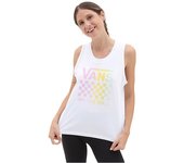 Camiseta vans lock box tank blanco mujer