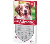 10-25 kg (4 uds.) Advantix Pipetas Antiparasitarias para perros