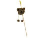 Caña Con Peluche Osito Nayeco Para Gato 45 Cm 1 Unidad.