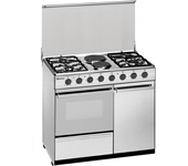 cocina de gas meireles e 920 x 4 zonas coccion 2 electrico  con portabombonas inox gb
