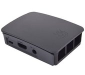 caja raspberry pi 3 oficial negro gris