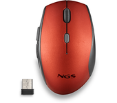 raton ngs bee optico 1600dpi inalambrico rojo