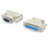 adaptador conversor serie db9 a db9 a db25 macho a hemb ra
