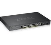 GS1920-24HPV2 Gestionado Gigabit Ethernet (10/100/1000) Energía sobre Ethernet (PoE) Negro, Interruptor/Conmutador