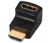 ADAPTADOR ACODADO HDMI(A)H A HDMI(A)M AISENS NEGRO