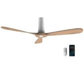 Cecotec EnergySilence Aero 5500 White Aqua Connected Ventilador de Techo con Mando y WiFi 40W Madera