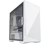 Zalman Z1 Iceberg White - mATX Mid Tower PC Case/Pre-installed fan 2 x 120mm in Mini Tower Blanco