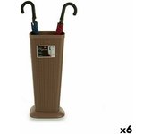 Paragüero stefanplast elegance beige plástico 25,3 x 57 x 25,3 cm (6 unidades)