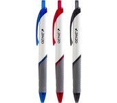 Genie 40004 bolígrafo Negro, Azul, Rojo Bolígrafo de punta retráctil con pulsador 12 pieza(s)