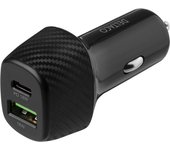 Deltaco USBC-CAR120 cargador de dispositivo móvil Universal Negro Encendedor de cigarrillos Auto