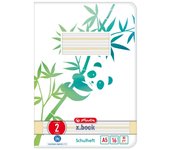 Herlitz GREENline cuaderno y block A5 16 hojas Verde, Blanco