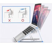 Conceptronic ERGO Foldable Aluminum Laptop Soporte para ordenador portátil Aluminio 39,6 cm (15.6")