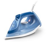 Philips Plancha de vapor 3000 Series, 2400 W, potencia de vapor constante de 40 g/min, golpe de vapor de 180 g, suela de cerámica, vapor vertical, color azul (DST3031/20)