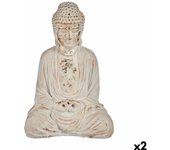 Ibergarden Figura Decorativa para Jardín CC20403 Poliresina Buda 22,5 x 40,5 x 27 cm (2 Unidades) - Marca EAN: 4899888621423