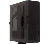 UNYKAch Caja de Ordenador Mini ITX UK1007 con Soporte Vesa, Fuente de Alimentación Interna de 150W y Conexiones USB 2.0 y 3.0