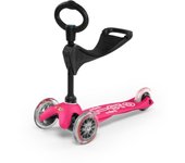 Micro MMD009 Niños Patinete tipo scooter Negro, Rosa