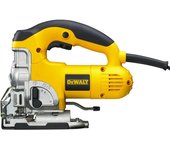DEWALT DW331KT-QS - Sierra de Calar 701W, Velocidad Variable 0-3100 cpm, Corte en Madera 135 mm, Metal 12 mm, Acción Pendular, Cambio Rápido de Hoja, Base Ajustable, Inc. Maletín TSTAK de Transporte