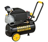 Compresor de aire 24L 2HP Stanley Fatmax D 211/8/24S, presión 8 bar, caudal 227 l/min, motor 1500W, diseño compacto, ideal para talleres y bricolaje, color negro