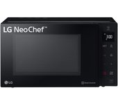 LG MH7235GPS Horno Microondas Smart Inverter con Parrilla de Cuarzo, 32 litros, 1200 W, Programas Automáticos, 5 Niveles de Potencia, Plato Microondas Crispy Incluido - Negro Humo