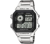 Reloj Casio AE-1200WHD-1AVEF Resina correa color: Metálico Dial LCD Digital Hombre