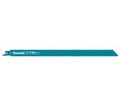 Makita Hoja de Sierra B-43228, herramienta profesional para cortes en madera y metal, diseño optimizado, tecnología bimetálica, compatibilidad amplia, paquete de 5 piezas, color metálico.