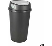 Cubo para la basura tontarelli push gris blanco 25 l (10 unidades)