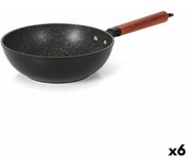Sartén wok quttin doha aluminio forjado 47 x 24 x 8 cm (6 unidades)