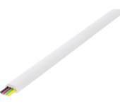 Wentronic Cable de Cinta Teléfono 4 Hilos 100 m Carrete Blanco/Blanco
